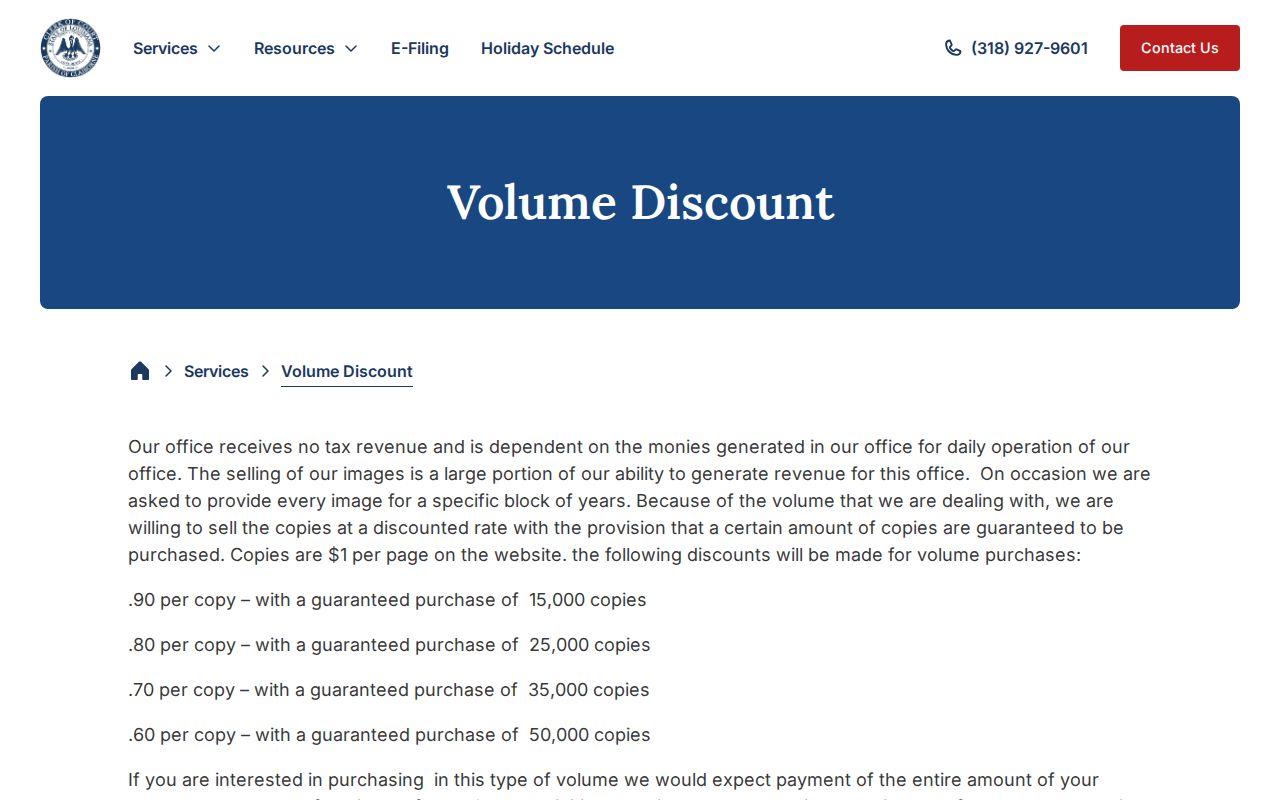 Claiborne Parish court records bulk request information
