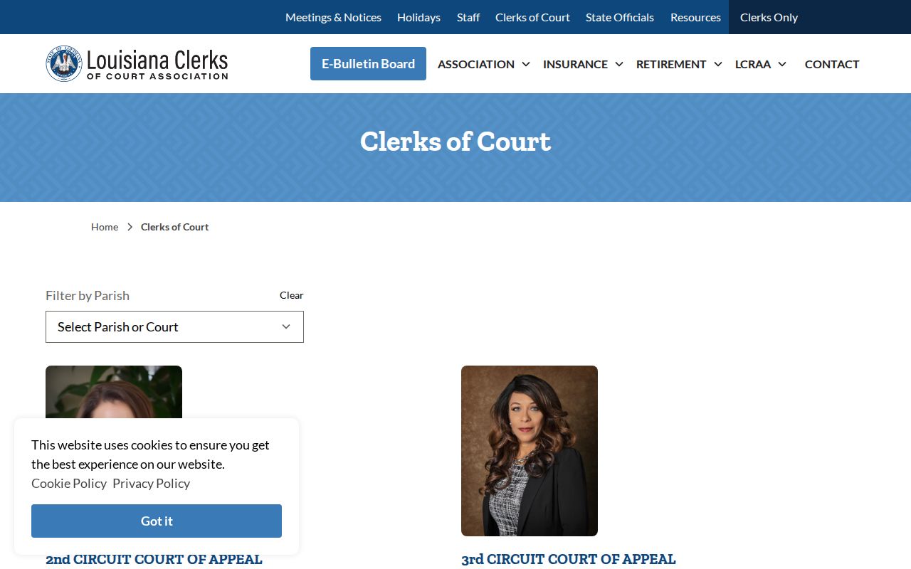 Haynesville court docket Louisiana Clerks of Court directory