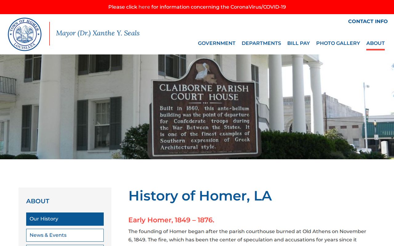 Homer court docket historic courthouse records context
