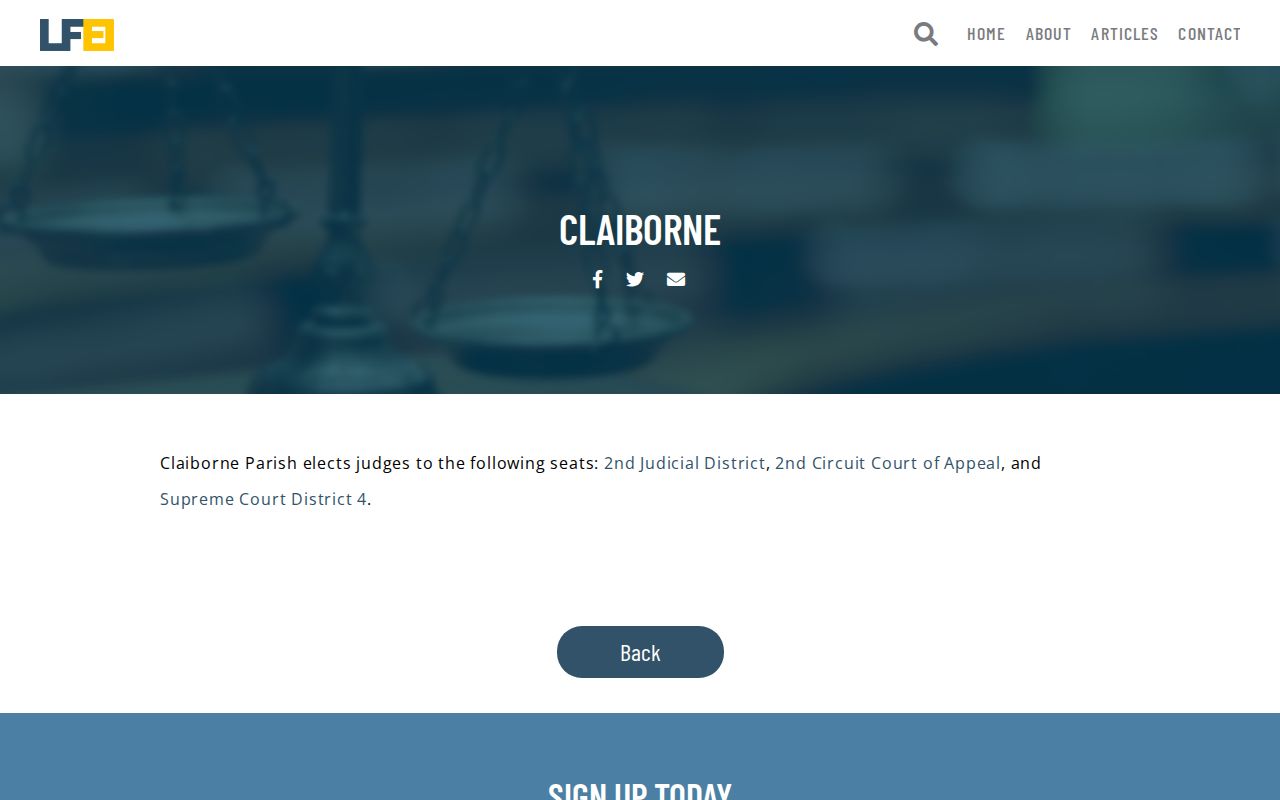Claiborne Parish court docket judicial information